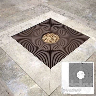 Ruszt drzewny ze stali Corten