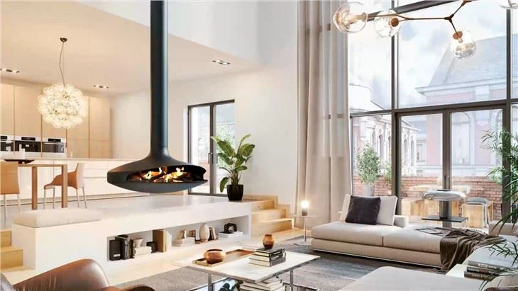 Ceiling Cocoon Fireplace