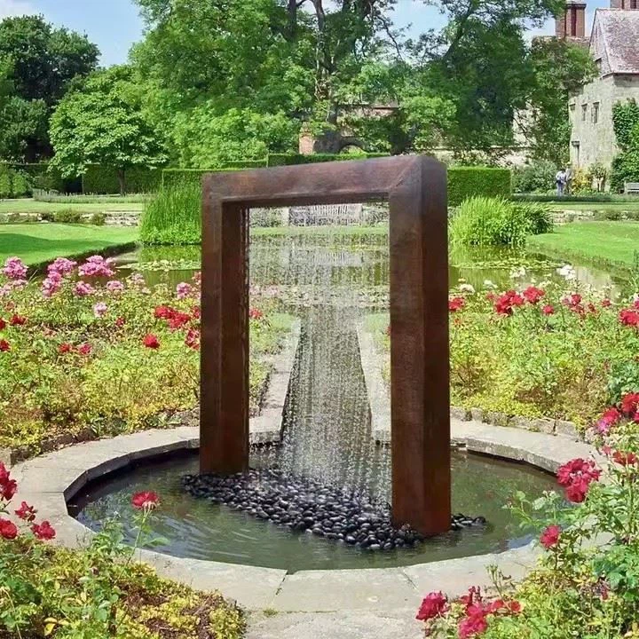 Fire Pit With Water Feature