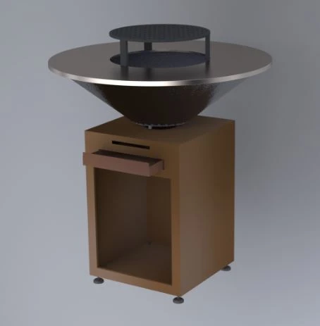 Grill i ogień