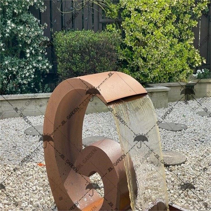 Landscape Corten Steel Water Fountain