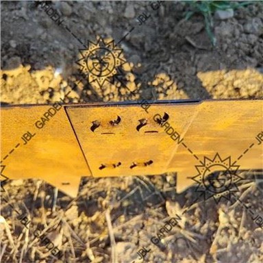 Obrzeża trawnika ze stali Corten