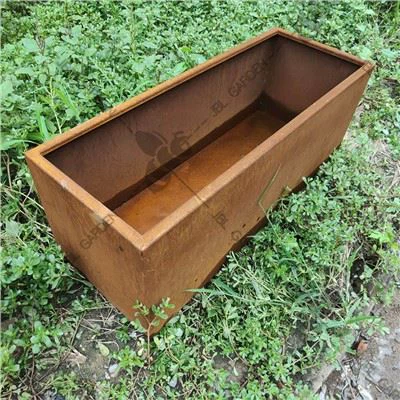 Duże donice ze stali Corten