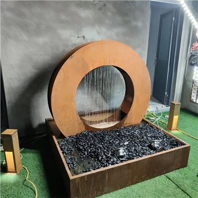 Elementy wodne ze stali Corten