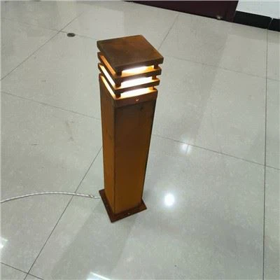Zewnętrzny słupek LED / zardzewiałe słupki / Corten Steel Bollard Light