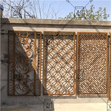 Stalowy ekran ogrodowy Metalowy ekran Corten