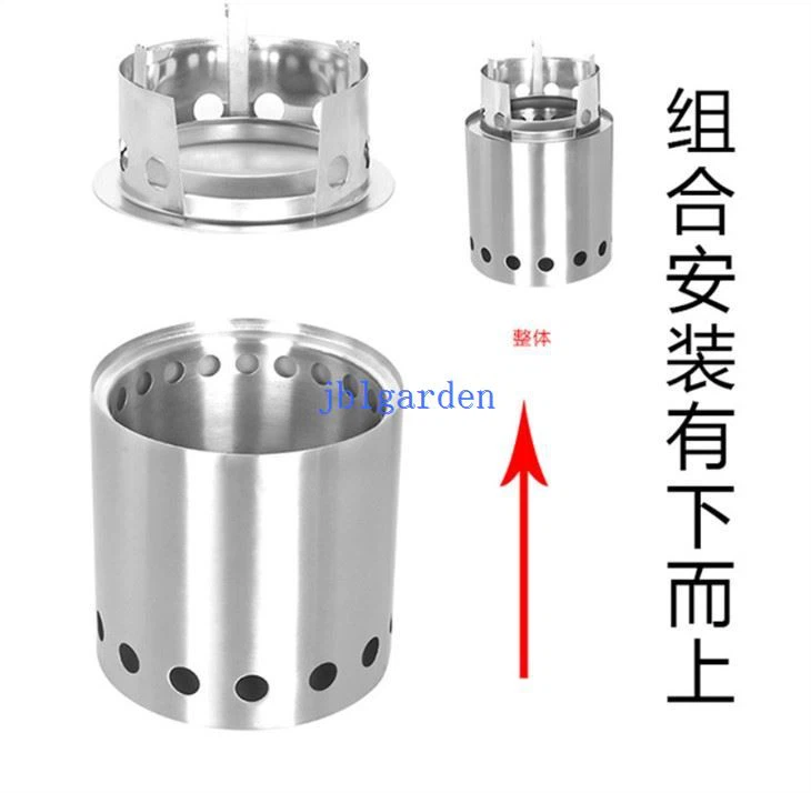 Stainless Steel Smokeless FirePit Stove