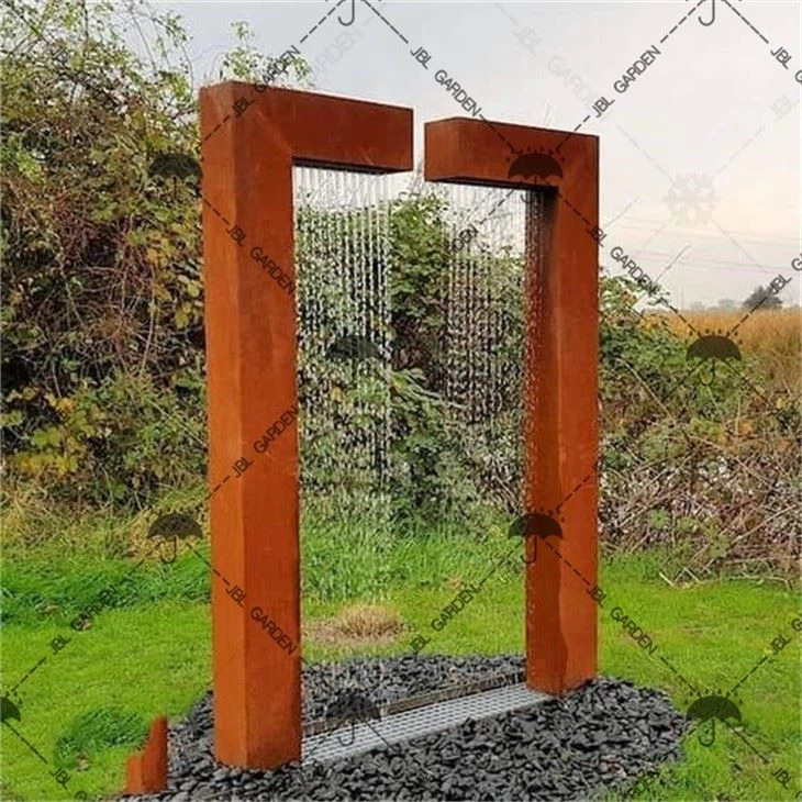 Steel Waterfall Water Fountain System