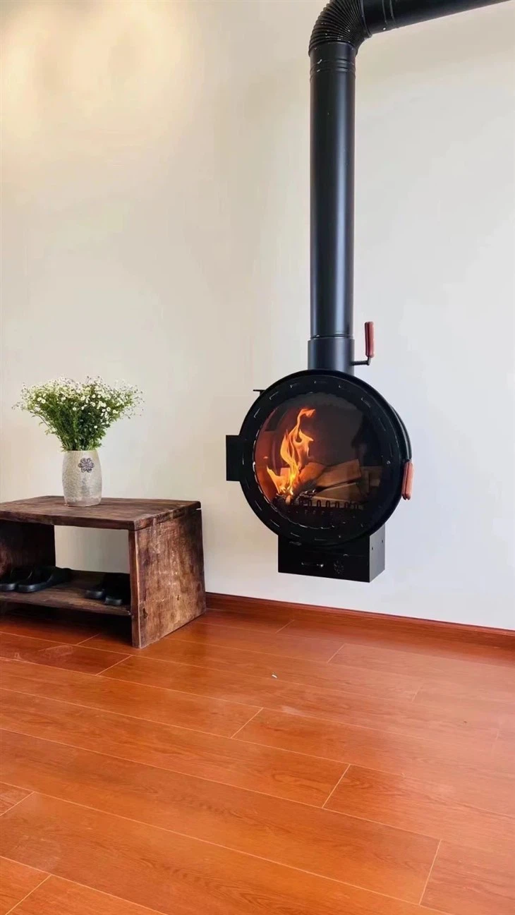 Black Frame Fireplace