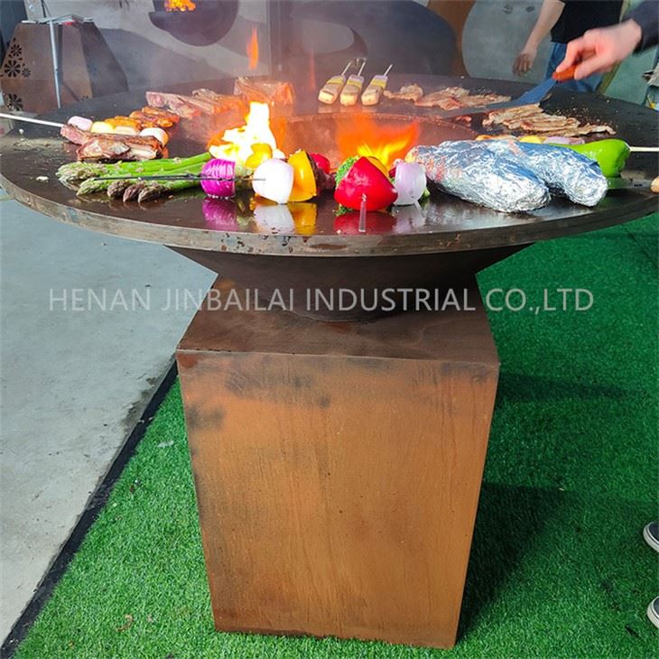 Grill żelazny ze stali Corten