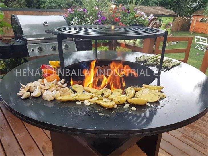 Corten Steel Iron Fire Bbq