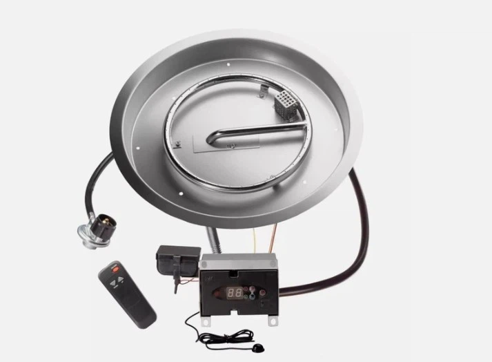 Remote Control Drop-in Fire Pit Pan