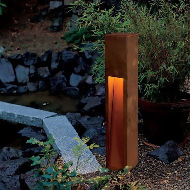 Rusty Steel Bollard Lighting high quality