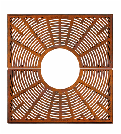 Żeliwne kraty do drzew