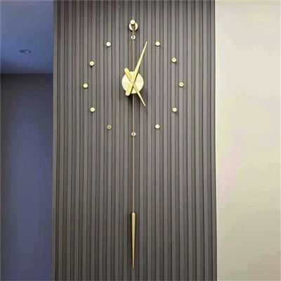 Metalowa dekoracja zegara ściennego do domu