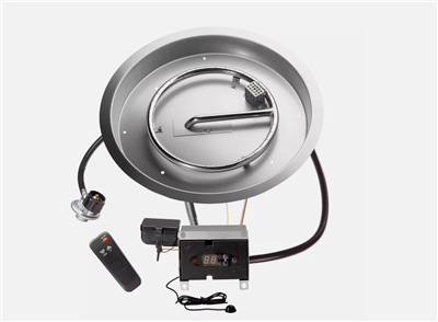 Zestaw paleniska gazowego zdalnie sterowanego