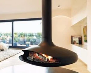 Podwieszany kominek na węgiel drzewny