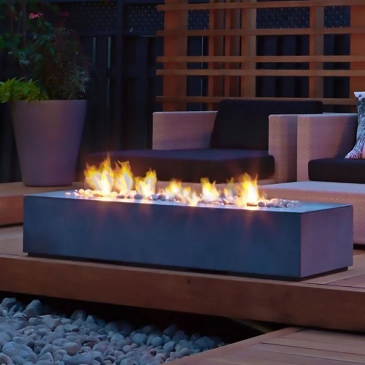 Steel Rectangle Gas Fire Pit price